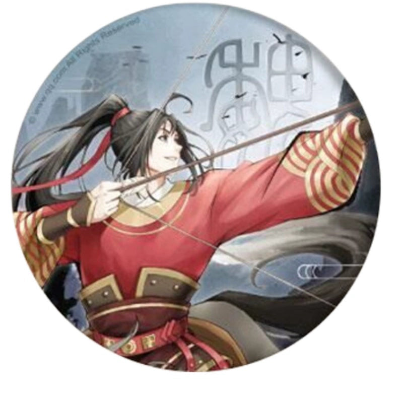 MDZS丨Ai Man's official genuine Magic Dao Patriarch peripheral badge animation Wei Wuxian Lan forgot to ride and shoot, spot