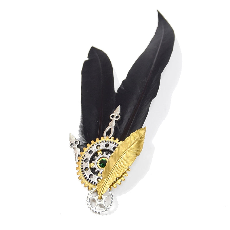 LOTM丨Metal Brooch  Amon Series Crow Feather Gear