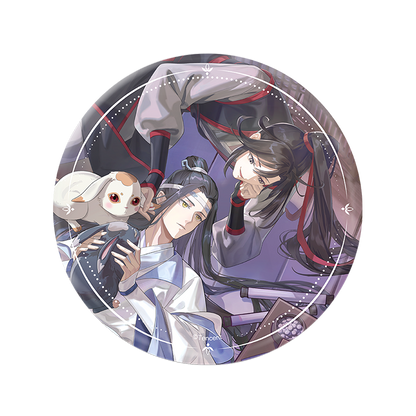 MDZS丨Magic Road Patriarch Animation Official Genuine Xian Ting Xi Rabbit Series Badge Laser Ticket Pendant Wei Wuxian Lan Forget Machine
