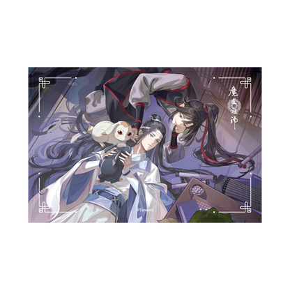 MDZS丨Magic Road Patriarch Animation Official Genuine Xian Ting Xi Rabbit Series Badge Laser Ticket Pendant Wei Wuxian Lan Forget Machine