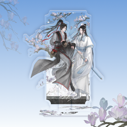MDZS丨Magic Road Patriarch Animation Official Genuine Tianzi Xiao Series Wei Wuxian Lan Forget Machine Peripheral Badge Standing Brand Laser Ticket