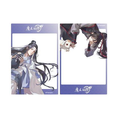 MDZS丨Magic Road Patriarch Animation Official Genuine Xian Ting Xi Rabbit Series Badge Laser Ticket Pendant Wei Wuxian Lan Forget Machine