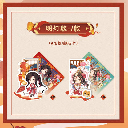 Heavenly Official Blessing丨Animation Standing Card Flower Xie Painting Shadow Blessing Edition Genuine Card Acrylic Decoration Surrounding Cards