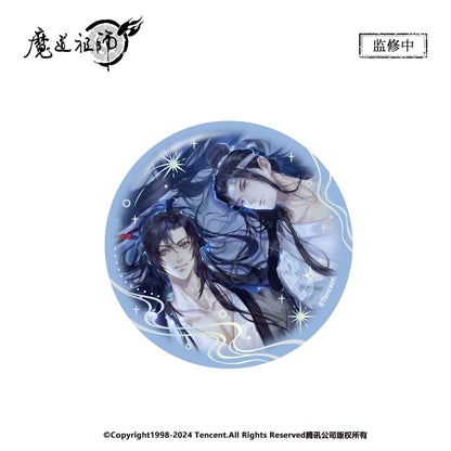 MDZS丨Nan Manshe Genuine, Magic Dao Patriarch Animation Peripheral Qingmeng Galaxy & Lotus Pond Rest Series Badge Ornament Color Paper