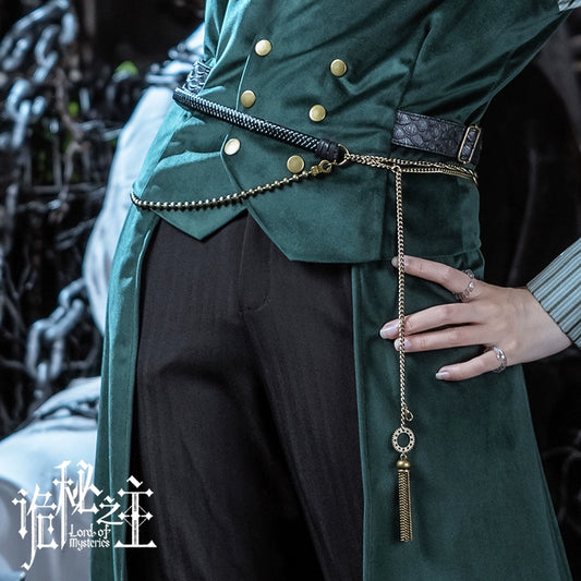 LOTM丨Waist Chain  Amon Series Leather & Metal Bead Belt