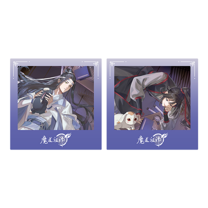 MDZS丨Magic Road Patriarch Animation Official Genuine Xian Ting Xi Rabbit Series Badge Laser Ticket Pendant Wei Wuxian Lan Forget Machine